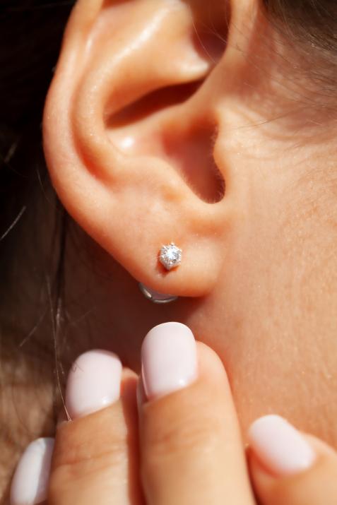 Absolu Earringホワイトゴールド - Redline - 0++