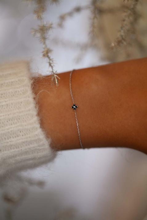 光沢のあるKcolorチェーンブレスレットホワイトゴールド - Redline - 0++