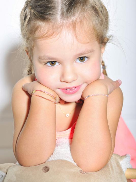 String Bracelet For Children in White Gold - Redline - 0++