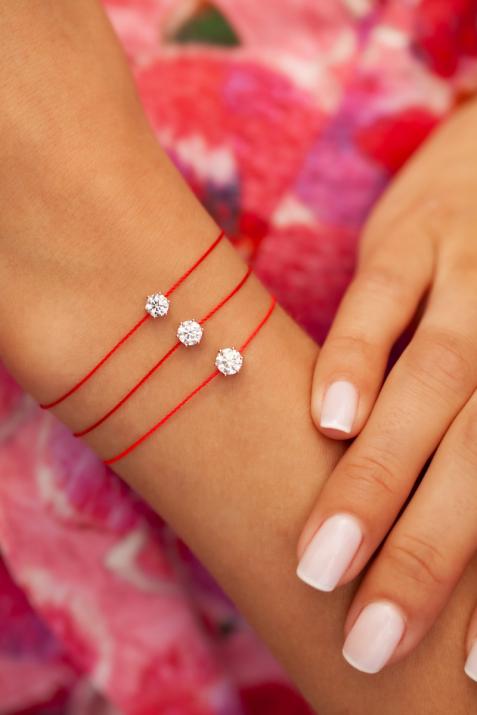 ブレスレット絶対に狂ったようにスレッドローズゴールド - Redline - 0++