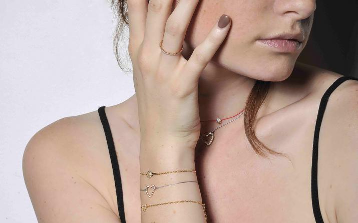 String Bracelet Love Pavé Black Gold RedLine Jewelry - Redline - 0++