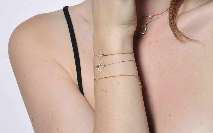 String Bracelet Love Pavé Black Gold RedLine Jewelry - Redline - 0++