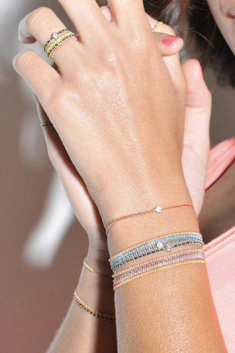 Aurore bracelet with 0.10 Pure Diamond in White Gold - Redline - 0++