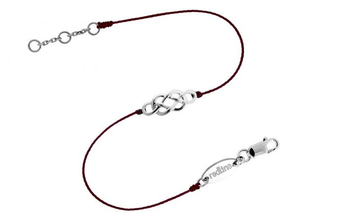 String Bracelet Entremele White Gold RedLine Jewelry - Redline - 0++