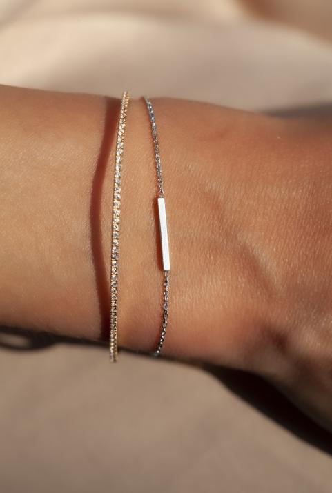 White gold chain bracelet - Redline - 0++