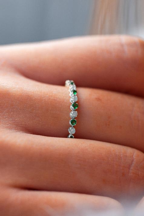 リングマリリンエメラルホワイトゴールド - Redline - 0++