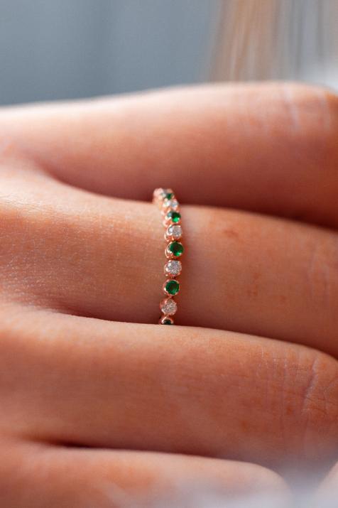 リングマリリンエメラルピンクゴールド - Redline - 0++