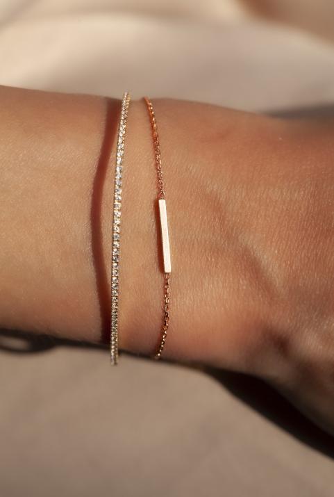 Rose gold chain bracelet - Redline - 0++
