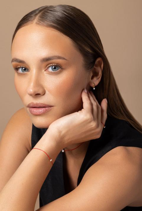 Si Joli Mini Creole Or イヤリング イエローゴールド - Redline - 0++