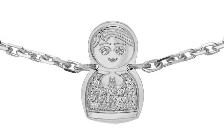 Chain Bracelet Kouka White Gold RedLine Jewelry - Redline - 0++