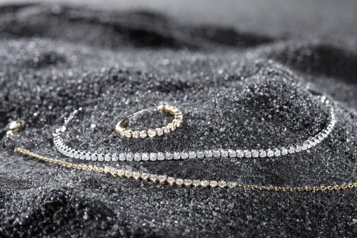 Chain Bracelet Marilyn Saphirs Roses White Gold RedLine Jewelry - Redline - 0++