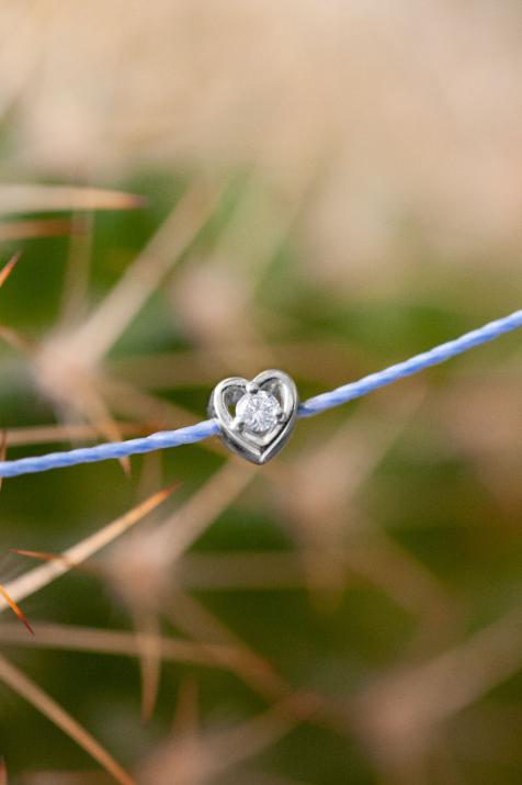 メーガンホワイトゴールドダイヤモンドストリングブレスレット - Redline - 0++