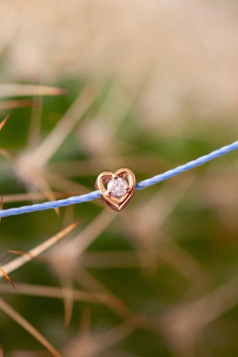 メーガンローズゴールドダイヤモンドストリングブレスレット - Redline - 0++