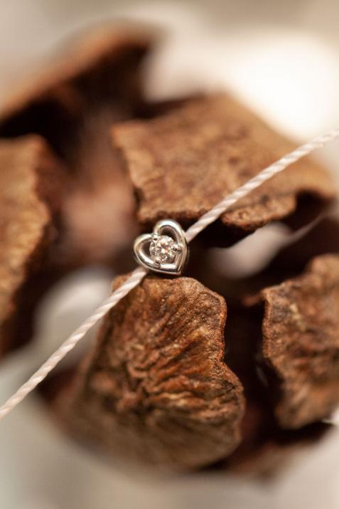 メーガンホワイトゴールドダイヤモンドストリングブレスレット - Redline - 0++