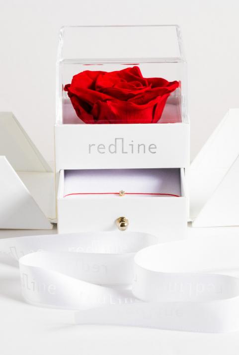 Packaging Rose メンズ・ワイヤーブレスレット白金 - Redline - 0++