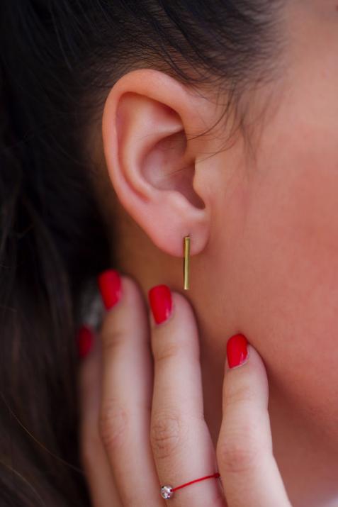 Yellow gold earrings - Redline - 0++