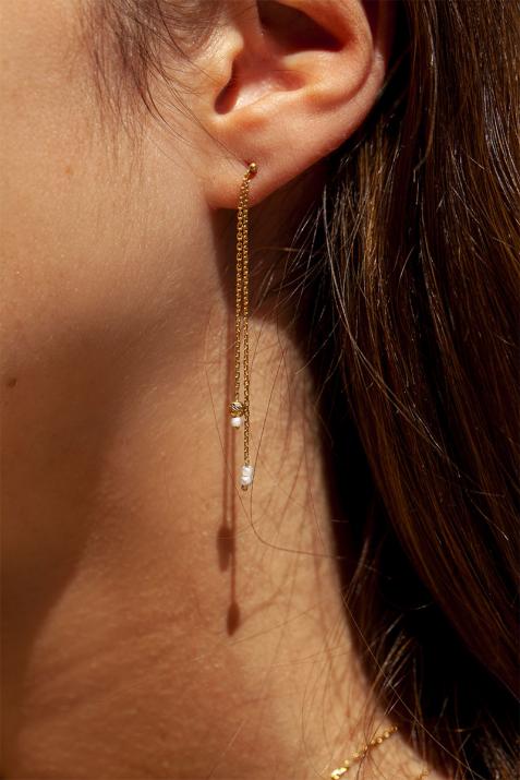 Earrings in White Gold - Redline - 0++