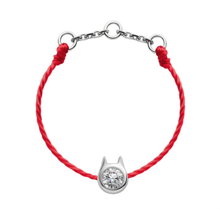 ミニピュアキャットプラチナ子猫リング - Redline - 0++