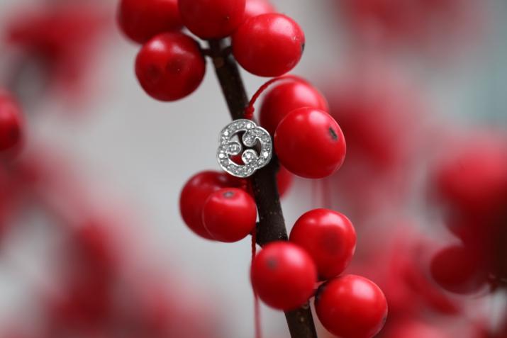 String Bracelet Trifoglio Sting Bracelet White Gold RedLine Jewelry - Redline