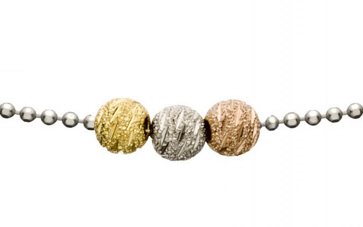 Chain Bracelet Sweety Three White Gold RedLine Jewelry - Redline - 0++