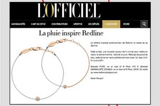 Redline paraît sur l'Officiel