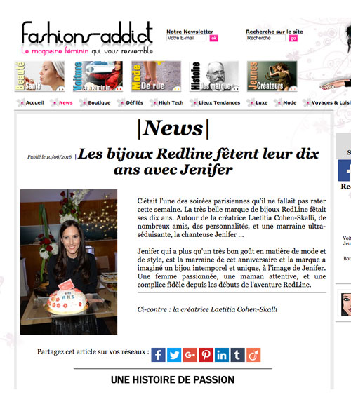 Les 10 ans de Redline dans FashionsAddict