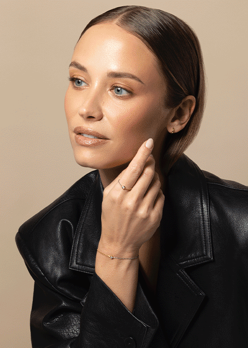 ダイヤモンドと18Kゴールド